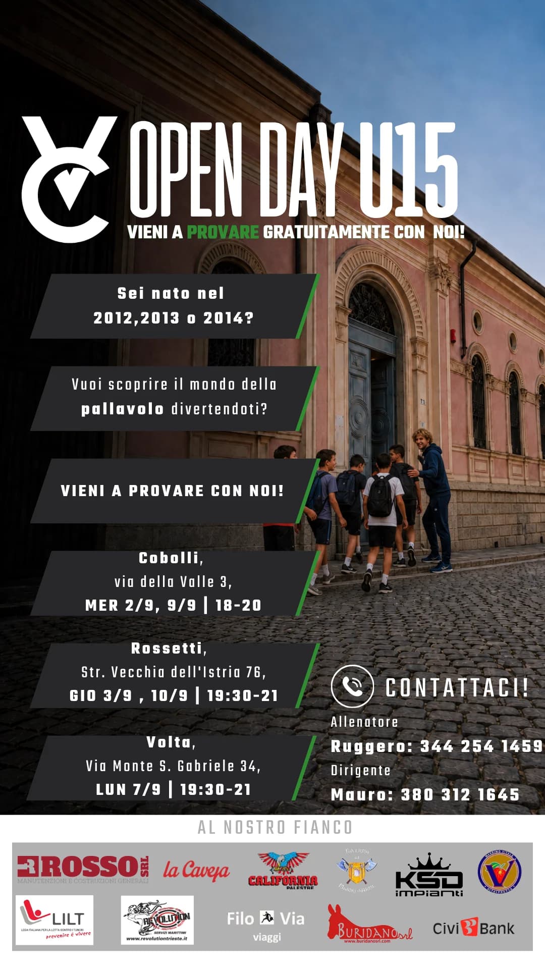 Open Days Under 15 Maschile